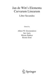 Jan de Witt’s Elementa Curvarum Linearum Liber Secundus  Cover Image