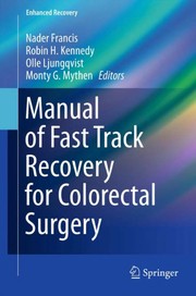 Manual of Fast Track Recovery for Colorectal Surgery Cover Image