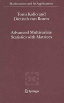 Advanced Multivariate Statistics with Matrices Cover Image