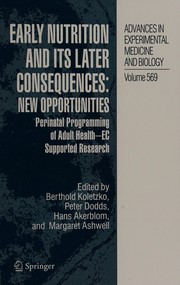 Early Nutrition and its Later Consequences: New Opportunities Perinatal Programming of Adult Health — EC Supported Research  Cover Image