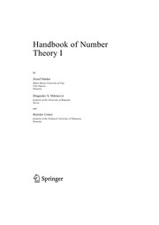 Handbook of Number Theory I Cover Image