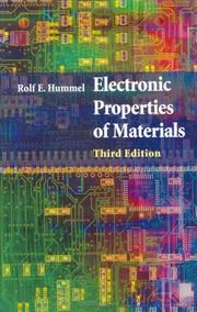 Electronic properties of materials  Cover Image