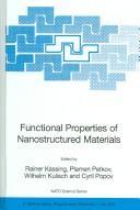 Functional Properties of Nanostructured Materials Cover Image
