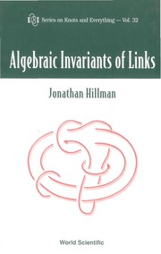 Algebraic invariants of links /  Cover Image