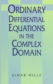 Ordinary differential equations in the complex domain  Cover Image