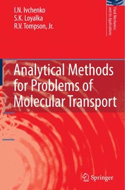 Analytical Methods for Problems of Molecular Transport Cover Image
