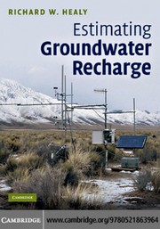 Estimating groundwater recharge  Cover Image