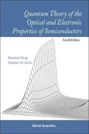 Quantum theory of the optical and electronic properties of semiconductors  Cover Image