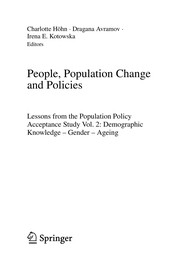 People, Population Change and Policies Lessons from the Population Policy Acceptance Study Vol. 1: Family Change  Cover Image