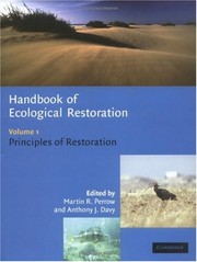 Handbook of ecological restoration /  Cover Image