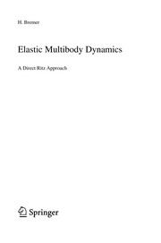 Elastic Multibody Dynamics A Direct Ritz Approach  Cover Image
