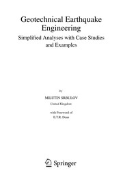 Geotechnical Earthquake Engineering Simplified Analyses with Case Studies and Examples  Cover Image