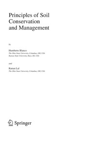Principles of Soil Conservation and Management Cover Image