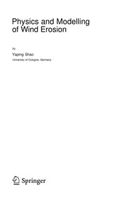 Physics and Modelling of Wind Erosion Cover Image
