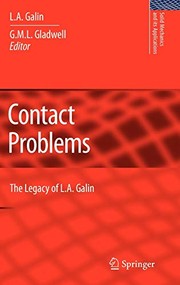 Contact Problems The legacy of L.A. Galin  Cover Image