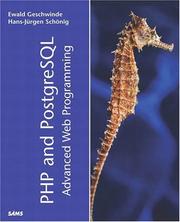 PHP and postgreSQL : advanced Web programming  Cover Image