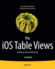 Pro iOS Table Views for iPhone, iPad, and iPod Touch Cover Image