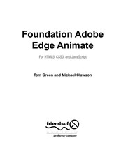 Foundation Adobe Edge Animate For HTML5, CSS3, and JavaScript  Cover Image