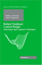 Robust nonlinear control design : state-space and Lyapunov techniques  Cover Image