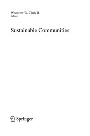 Sustainable Communities Cover Image