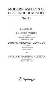 Modern Aspects of Electrochemistry, No. 45 Cover Image