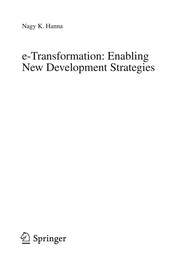 e-Transformation: Enabling New Development Strategies Cover Image