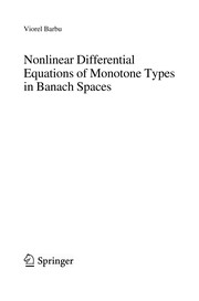 Nonlinear Differential Equations of Monotone Types in Banach Spaces Cover Image