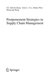 Postponement Strategies in Supply Chain Management Cover Image