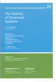 The stability of dynamical systems  Cover Image