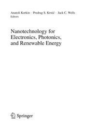 Nanotechnology for Electronics, Photonics, and Renewable Energy Cover Image