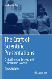 The Craft of Scientific Presentations Critical Steps to Succeed and Critical Errors to Avoid  Cover Image