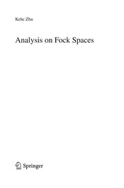 Analysis on Fock Spaces Cover Image