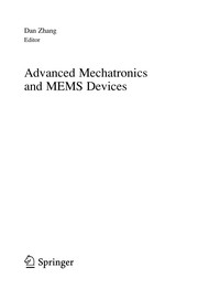 Advanced Mechatronics and MEMS Devices Cover Image