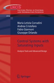 Control Systems with Saturating Inputs Analysis Tools and Advanced Design  Cover Image