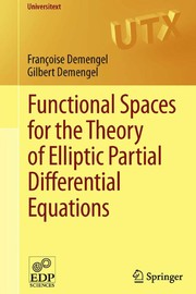 Functional Spaces for the Theory of Elliptic Partial Differential Equations Cover Image