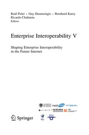 Enterprise Interoperability V Shaping Enterprise Interoperability in the Future Internet  Cover Image