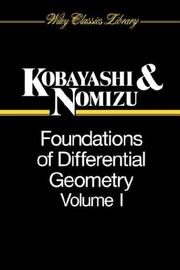Foundations of differential geometry /  Cover Image