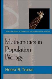 Mathematics in population biology /  Cover Image