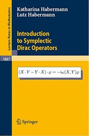 Introduction to Symplectic Dirac Operators Cover Image