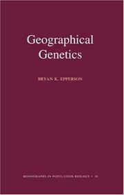 Geographical genetics /  Cover Image