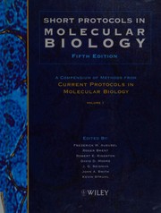 Short protocols in molecular biology :  a compendium of methods from current protocols in molecular biology /  Cover Image