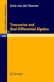 Transseries and Real Differential Algebra Cover Image