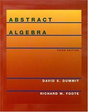 Abstract algebra /  Cover Image