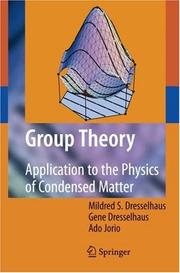 Group theory : application to the physics of condensed matter  Cover Image