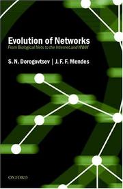 Evolution of networks : from biological nets to the Internet and WWW Cover Image