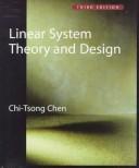 Linear system theory and design  Cover Image