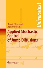 Applied Stochastic Control of Jump Diffusions Cover Image