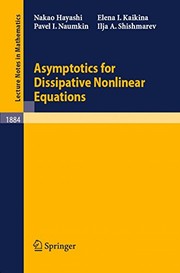Asymptotics for Dissipative Nonlinear Equations Cover Image