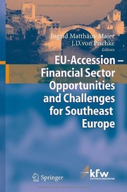 EU Accession — Financial Sector Opportunities and Challenges for Southeast Europe Cover Image