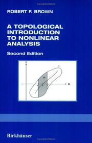 A topological introduction to nonlinear analysis  Cover Image